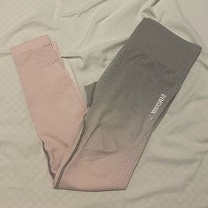 Gymshark Ombré Seamless Leggings Light grey/pink